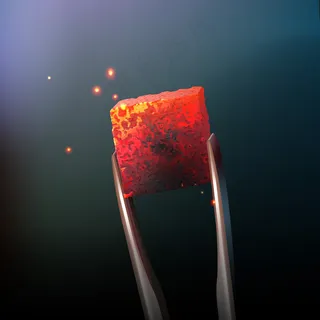 矢量水烟与大钳热煤近距离侧视图模糊黑暗的背景