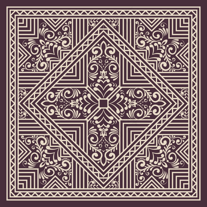 Zentangle风格的几何装饰图案元素。东方传统装饰。波西米亚风格。抽象几何无缝图案优雅元素的卡片和请柬。