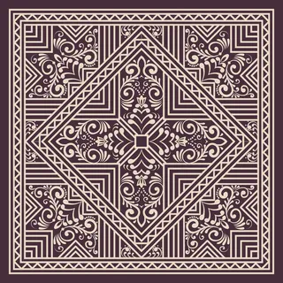 Zentangle风格的几何装饰图案元素。东方传统装饰。波西米亚风格。抽象几何无缝图案优雅元素的卡片和请柬。