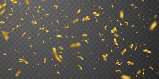 五彩纸屑金丝带。庆祝豪华贺卡。