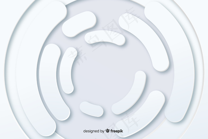 纸制几何圆形背景