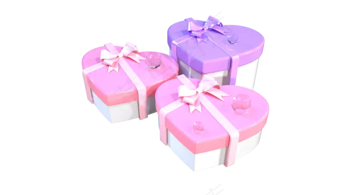 七夕情人节温馨浪漫爱心礼盒(1920X1080(DPI:72))psd模版下载