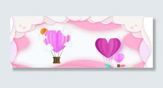 唯美剪纸风 情人节