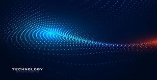 发光零件技术粒子网格背景