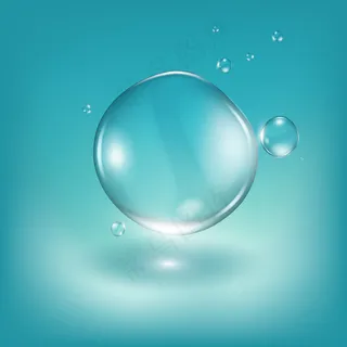 水滴写实插图。 水滴写实插图。