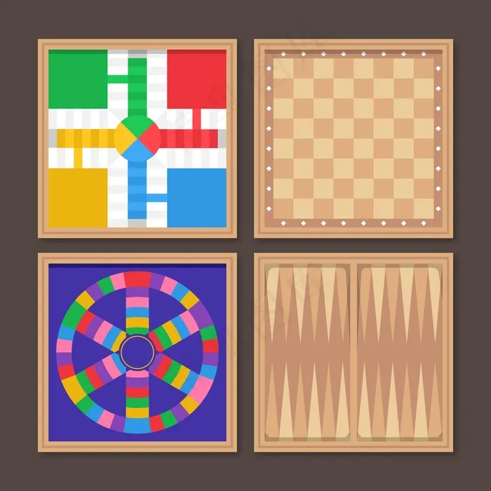 棋盘游戏系列eps,ai矢量模版下载