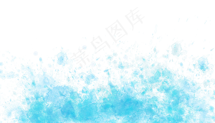 蓝色水彩飞溅背景