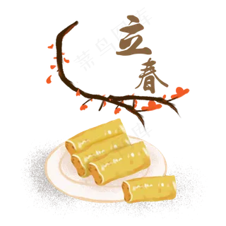 24节气之立春装饰元素