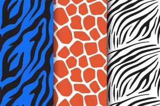 现代动物印花图案包