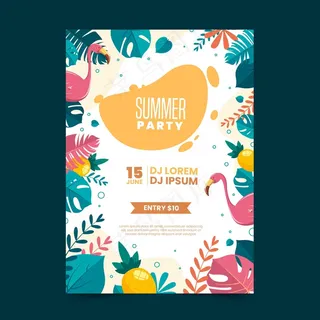 夏日派对海报平面设计