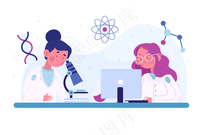 科学家工作理念eps,ai矢量模版下载