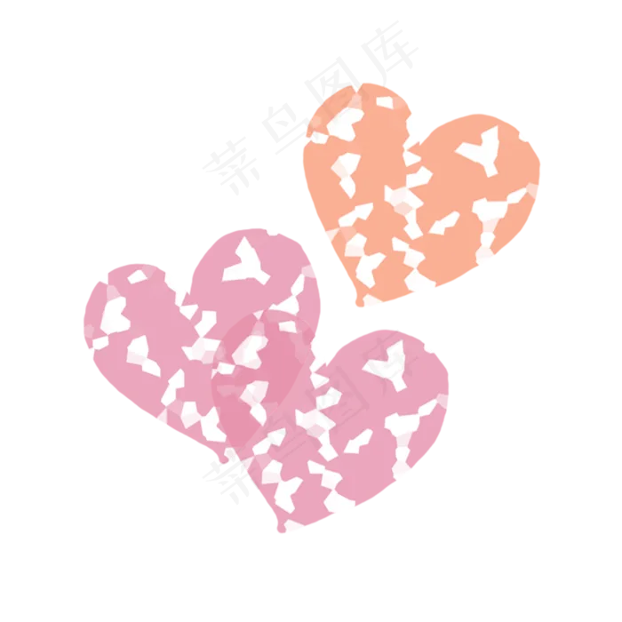 装饰爱心卡通手绘素材免费下载(2000X2000(DPI:300))psd模版下载