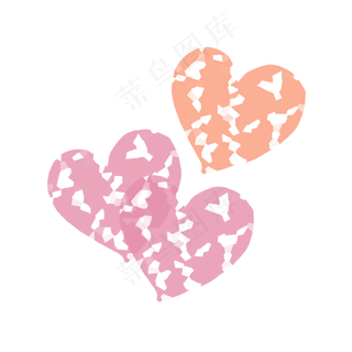 装饰爱心卡通手绘素材免费下载