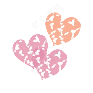 装饰爱心卡通手绘素材免费下载