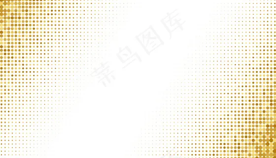 白色背景上的金色半色调 白色背景上的金色半色调