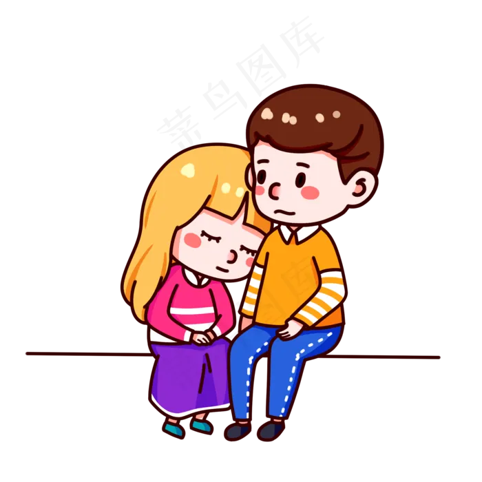 情人节温暖男生女生(2000X2000(DPI:299))psd模版下载