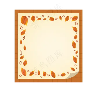 方形立秋边框