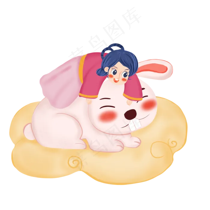 中秋节嫦娥奔月元素(2000X2000(DPI:132))psd模版下载