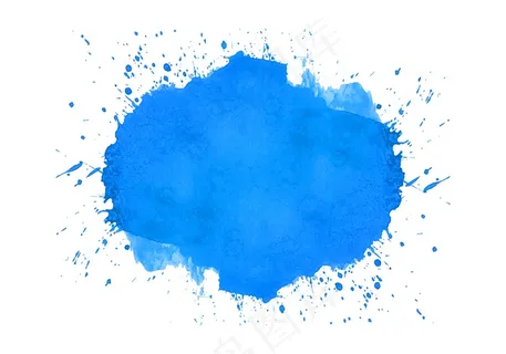 抽象蓝色水彩设计 抽象蓝色水彩设计
