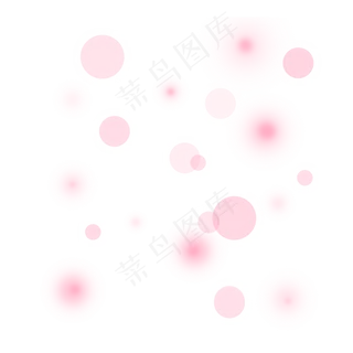 粉红色圆形浪漫七夕光晕
