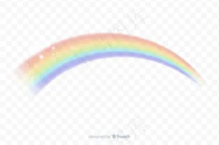 逼真彩虹拱门背景