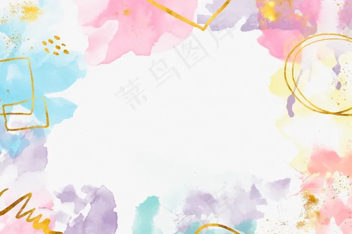 金箔水彩画背景eps,ai矢量模版下载