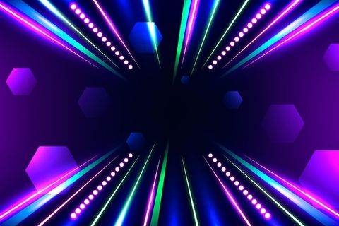 逼真的霓虹灯背景