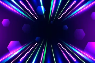 逼真的霓虹灯背景