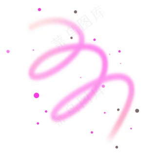 紫色螺旋环绕可爱光束