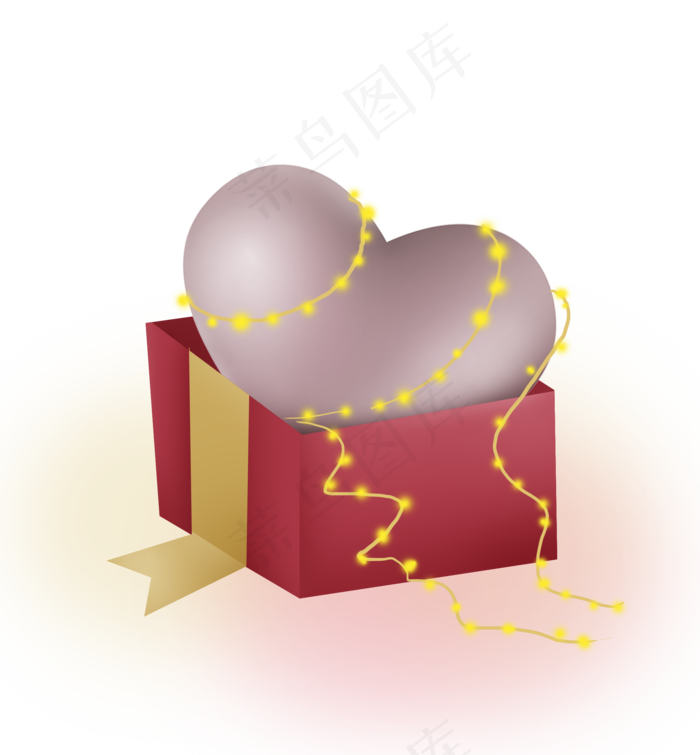礼盒里的立体心