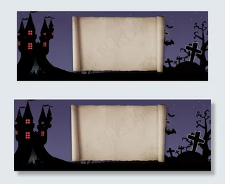 万圣节节日气氛banner