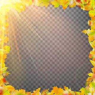 带复制空间的秋季概念模板。