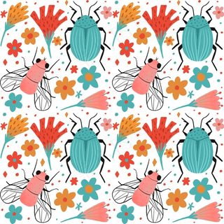 虫花图案集主题