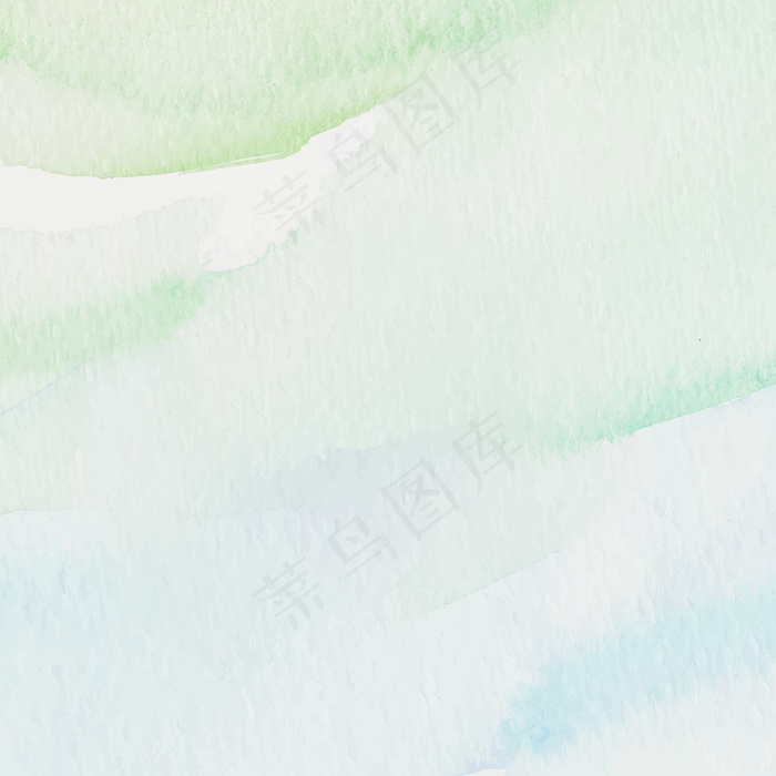 绿色和蓝色水彩风格背景