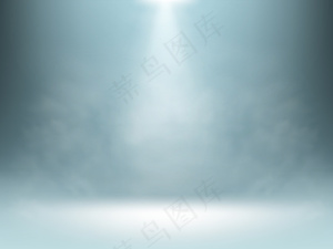 灰色渐变背景，聚光灯照明