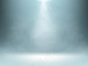 灰色渐变背景，聚光灯照明