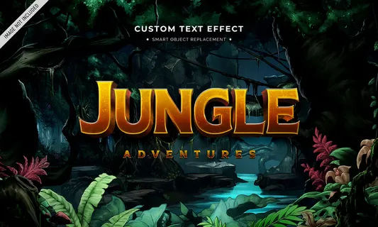 冒险电影3d文本风格效果