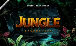 冒险电影3d文本风格效果