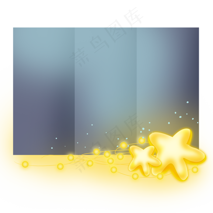 七夕情人节信纸和星星