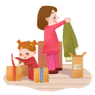 双十一狂购物妈妈宝宝收到好看的