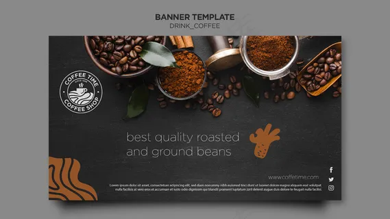 咖啡横幅banner模板 咖啡横幅banner模板