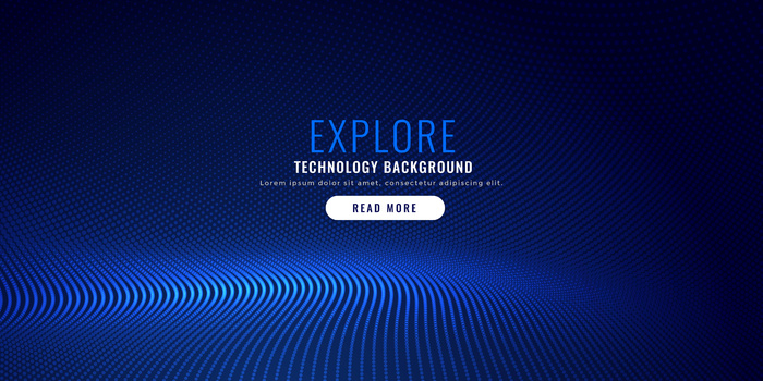 蓝色粒子网格背景设计