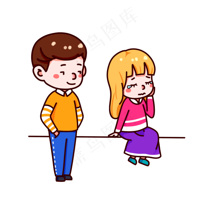 情人节男生女生可爱(2000X2000(DPI:299))psd模版下载