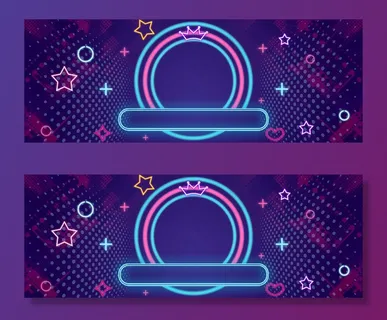 电商双十一返场霓虹灯效果banner