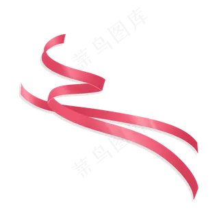 红色长条飘逸飘带丝带彩带