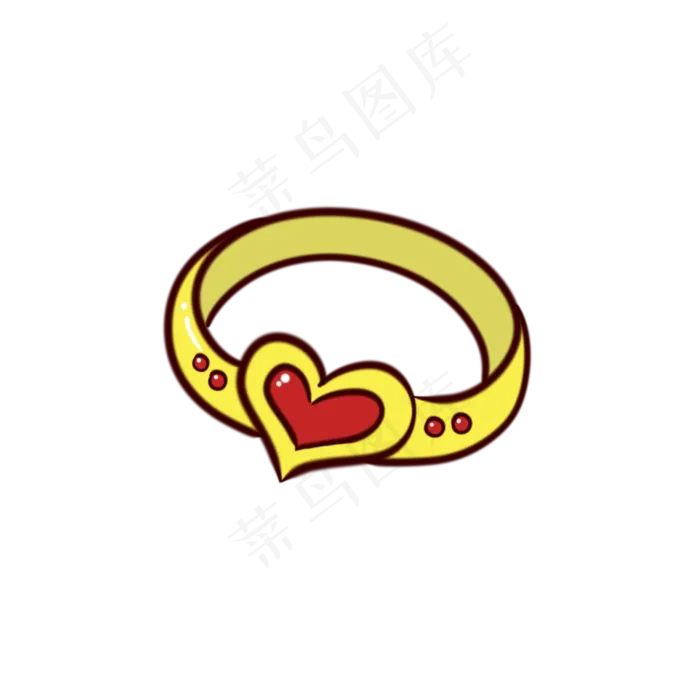 手绘卡通七夕节情人节求婚戒指(3000X3000(DPI:762))psd模版下载