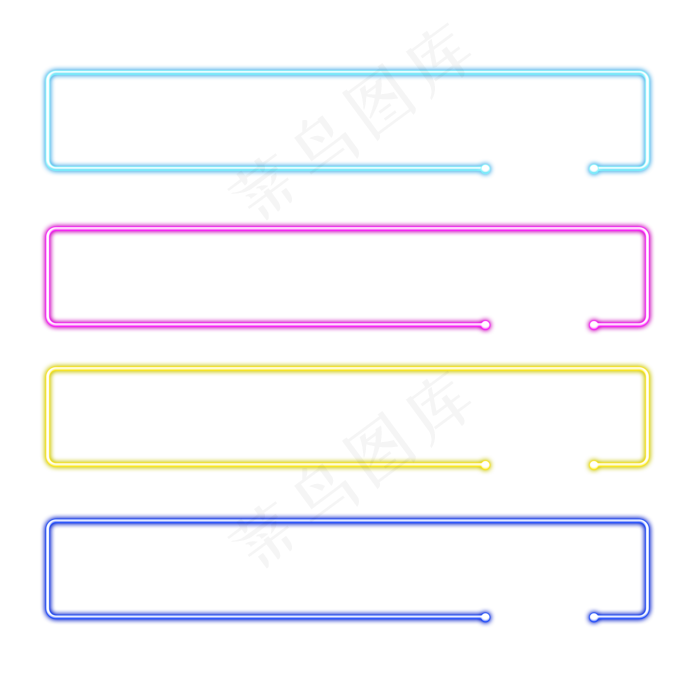 边框霓虹灯促销图标装饰图案