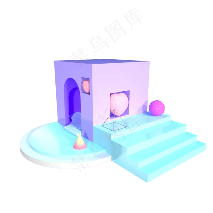 七夕情人节浪漫场景(2000X2000(DPI:72))psd模版下载