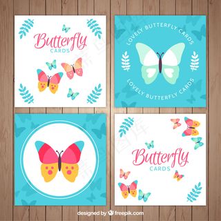 可爱的蝴蝶卡片