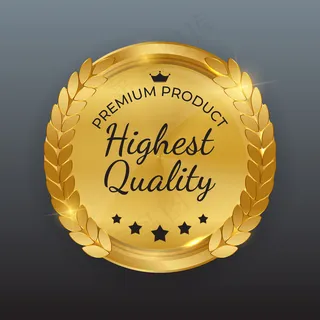 最高质量的金色标签标志